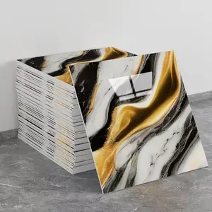 20/60pcs Self-adhesive Shower Tiles, Waterproof PVC Wall Panels, Marble Vinyl Tiles, Suitable for Bathroom, Kitchen and Living Room, Easy Peel and Stick, Background Wal Decoration 11.8in*11.8in