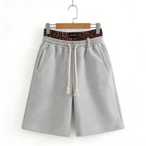 2026 Double Waistband Shorts Hip Hop Harajuku Streetwear Baggy Drawstring Mid Length Casual Summer Outfit Unisex Shorts