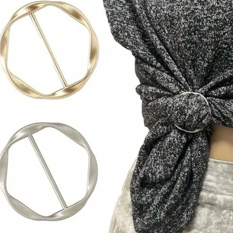 Circle Brand Gold and Silver T-Shirt Tie
