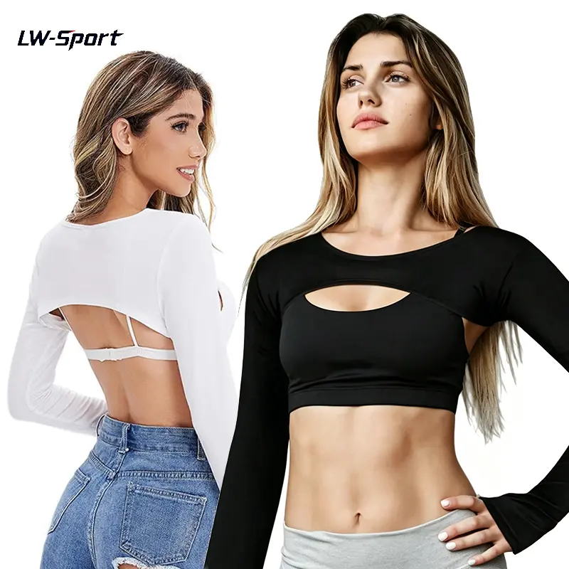 Women’s Seamless Workout Shrug – Cropped Sports Bolero Top, Breathable Lightweight Stretch Gym Crop Shirt for Yoga, Pilates, Running, Fitness & Casual Outfits