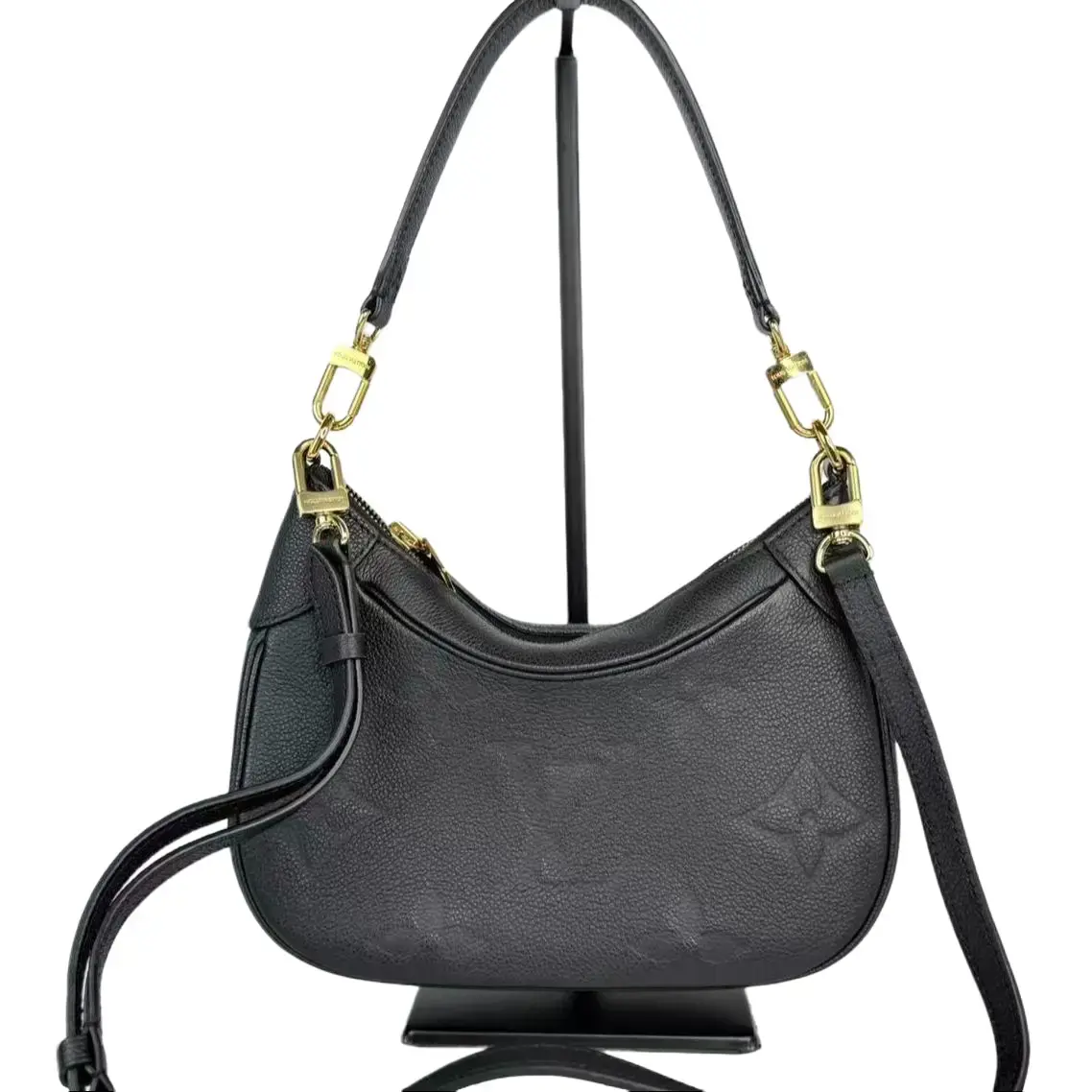 Pre-owned Louis Vuitton Leather Crossbody bags Bagatelle Monogram Empreinte Giant Shoulder Bag
