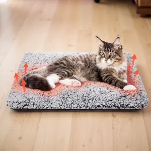Cat Mat - Reflective Heating Technology, Suitable for Kittens and Senior Cats, Waterproof Lining, Non-slip Bottom, Machine Washable