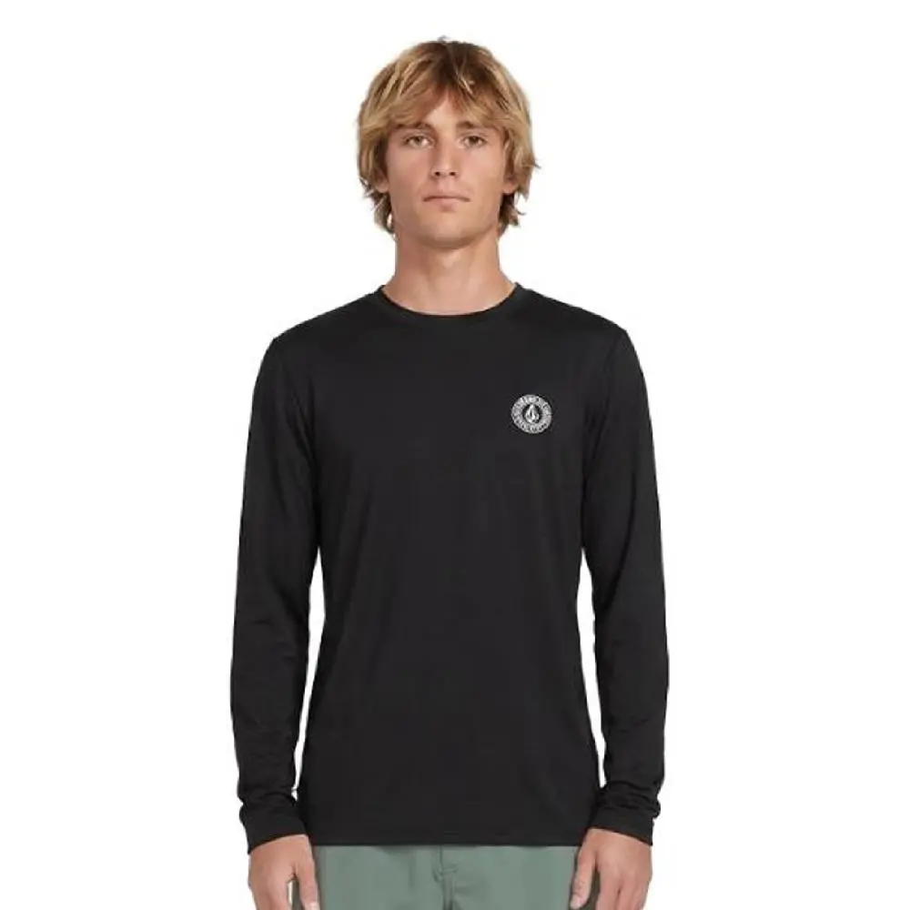 VOLCOM Men's Crawdad Ombre Long Sleeve Rashguard, Modern Fit Sun Shirt with UV-Protective, Quick-Dry Stretch Fabric, Hiking, Surfing, Breathable Fabric, Stretchable