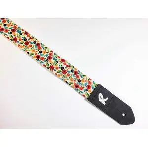 Scandinavian Floral Ukulele Strap -Handmade - Double Padded-Cool Ukulele Strap -