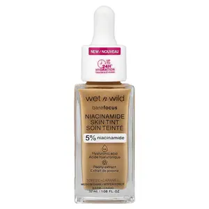 wet n wild Barefocus, Niacinamide Skin Tint, 1116323 Toffee, 1.08 fl oz (32 ml)