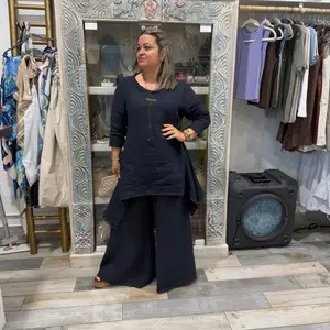 Claribel 100 Percent Linen Tunic One Size XS to Large Boho Ibiza Style