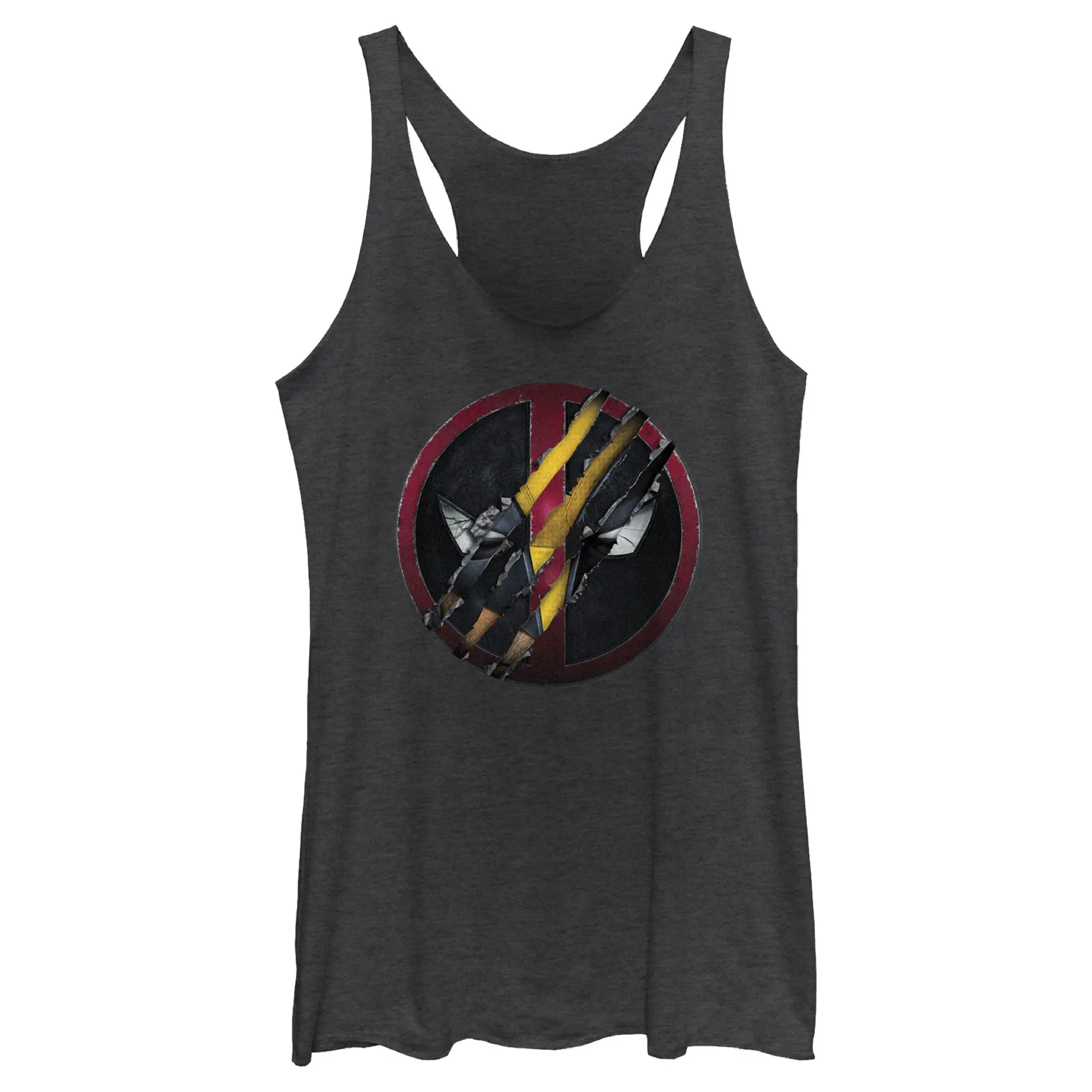 Women's Marvel: Deadpool & Wolverine Claw Symbol Racerback Tank Top