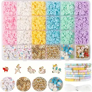 Polymer Clay Slice Ball Kit, DIY Necklace and Jewelry Making, Resin Mixed Balls, Craft Accessories, Fashion Gift Set
