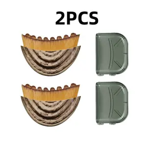 2 PCS Lymphatic Contour Face Brush, Dry Brushing Face Brush, Lymphatic Drainage Massager for Face, Chin & Jawline Sculpting,Fits to The Skin to Relieve Fatigue (2PCS)