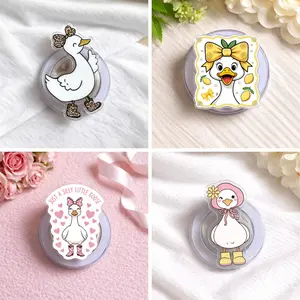Cute Goose MagSafe Phone Grip – Coquette Duck Magnetic Pop Socket Kickstand for iPhone, Funny Animal Aesthetic Gift