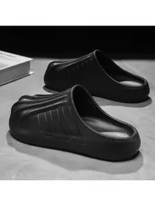 Vintage Shell Head Mules Shoes Unisex Soft Sole Slippers, Home & Outdoor Wear, Integrated Slipper for Men and Women, Footwear