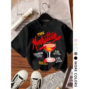 Women's Short Sleeve Jersey, Fruit Cocktail Print, Loose Fit, Large Size, Milk Silk Fabric, Comfortable, Casual, Youthful, Trendy, Street Style