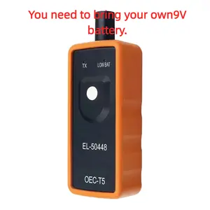 Car Tpms Reset Tool El-50448, Tire Pressure Monitoring System Relearn Tool, 315/433 Mhz, Compatible with Most Vehicles, Requires 9v Battery, Car Parts
