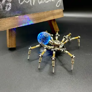DIY Mechanical Punk Spider Model Kit, 3D Insect Puzzle Assembly Set, Creative High Difficulty Handmade Art, Perfect Gift for Boyfriend