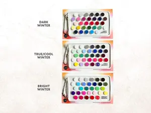 Seasonal Color Pallate Keychain, Personal Color Spring, Summer, Autumn, and Winter, Seasonal Palette keychain, 12-Season Color Accessory