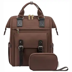 Large Capacity College Style Backpack, High Aesthetic Unisex Commuter Bag, Stylish Business Travel Shoulder Bag for Daily Use