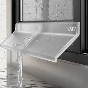 Transparent Waterproof Sealing Strip, Window Waterproof Seal, Self-Adhesive Easy Installation Door Ventilation Board, Balcony Rain Protection, Weatherproofing, Rainproofing