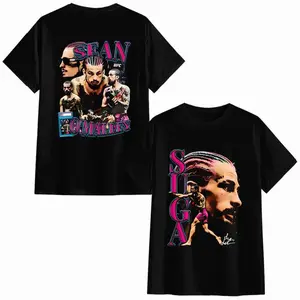SUGA Sean O'Malley UFC Graphic Tee – Vintage MMA Anime-Style Shirt, Cotton Unisex Gym & Streetwear Top, Trendy Menswear & Womenswear for Casual, Workout, Party, and Fight Fans LZK