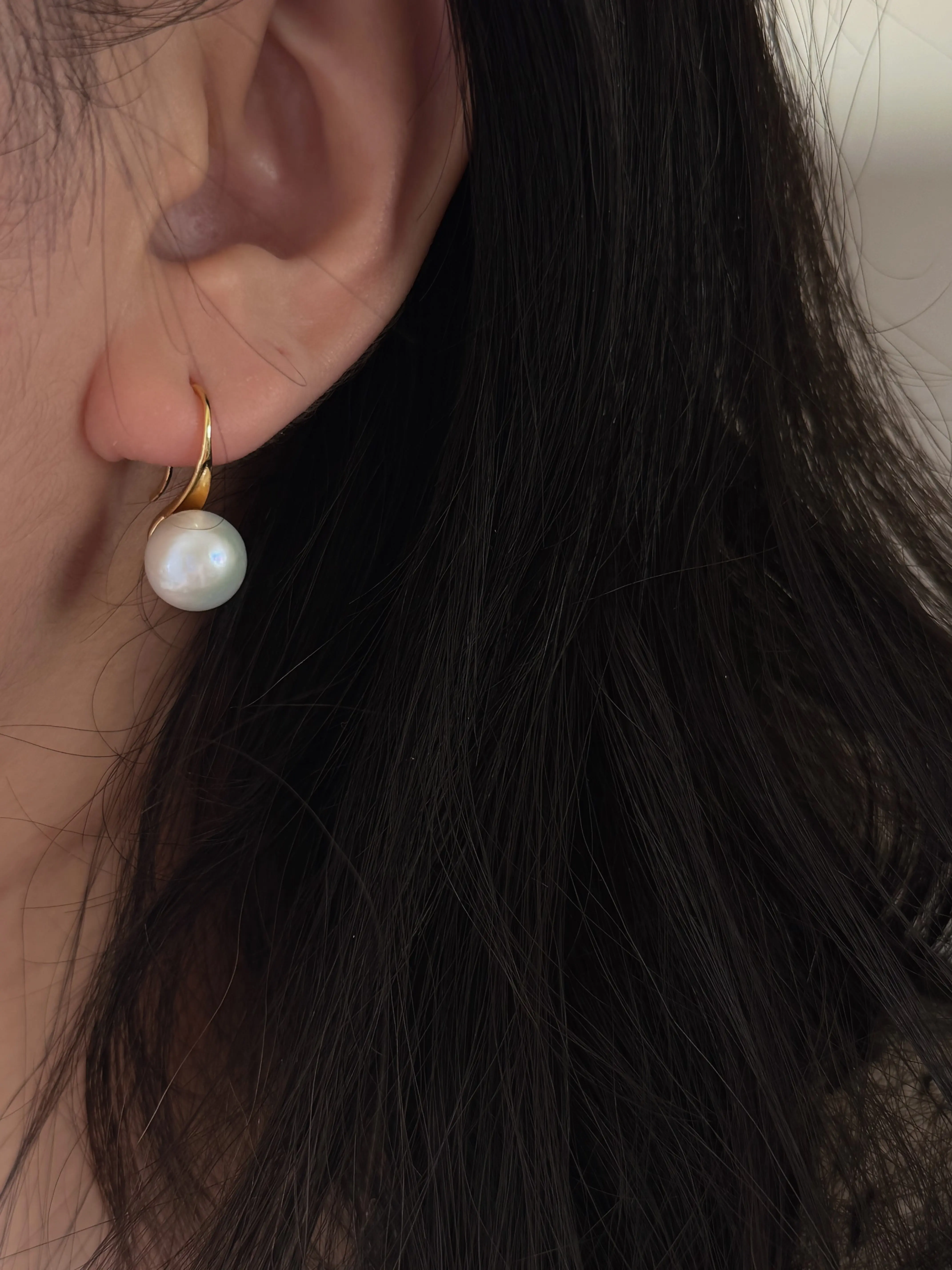 Jumbo Freshwater pearls  High heel dangle Timeless earring christmas gift for her  anniversary gift statement pearl earring