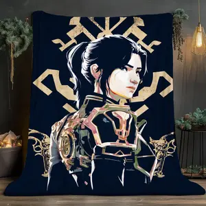 Arcane Caitlin Theme Soft and comfortable home blankets, Decorative Giftable Blankets, small throw blankets, nap blankets, perfect Christmas gifts for friends and besties. Super soft heat-pressed blankets. P251223004