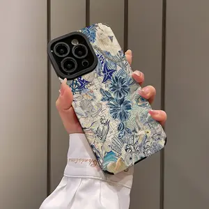 Floral Design Shockproof Ultra-Thin Phone Case for iPhone 16/15/14/13/12/11/plus/pro Max, Dust-Proof and Stylish Gift Idea