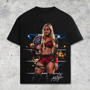 [WWE] Liv Morgan WWE Women Champion Graphic T-Shirt Black, Wrestling Superstar Tee, Sexy Punk Style WWE Shirt, WWE Women’s Division Star Tee, Streetwear Graphic Tee, Oversized Liv Morgan Fan Shirt for Men Women