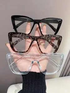 3 Pcs Unisex Blue Light Blocking Eyeglasses, Square Frame, Casual Style, Decorative Lens, Daily Use, Workwear Accessory