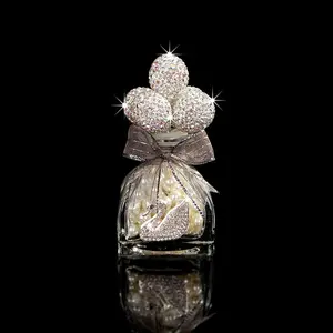 Swan Perfume Bottle Ornament, Rhinestone Pearl Car Air Freshener, Creative Car Interior Decoration, High Aesthetic Car Fragrance Gift for Women