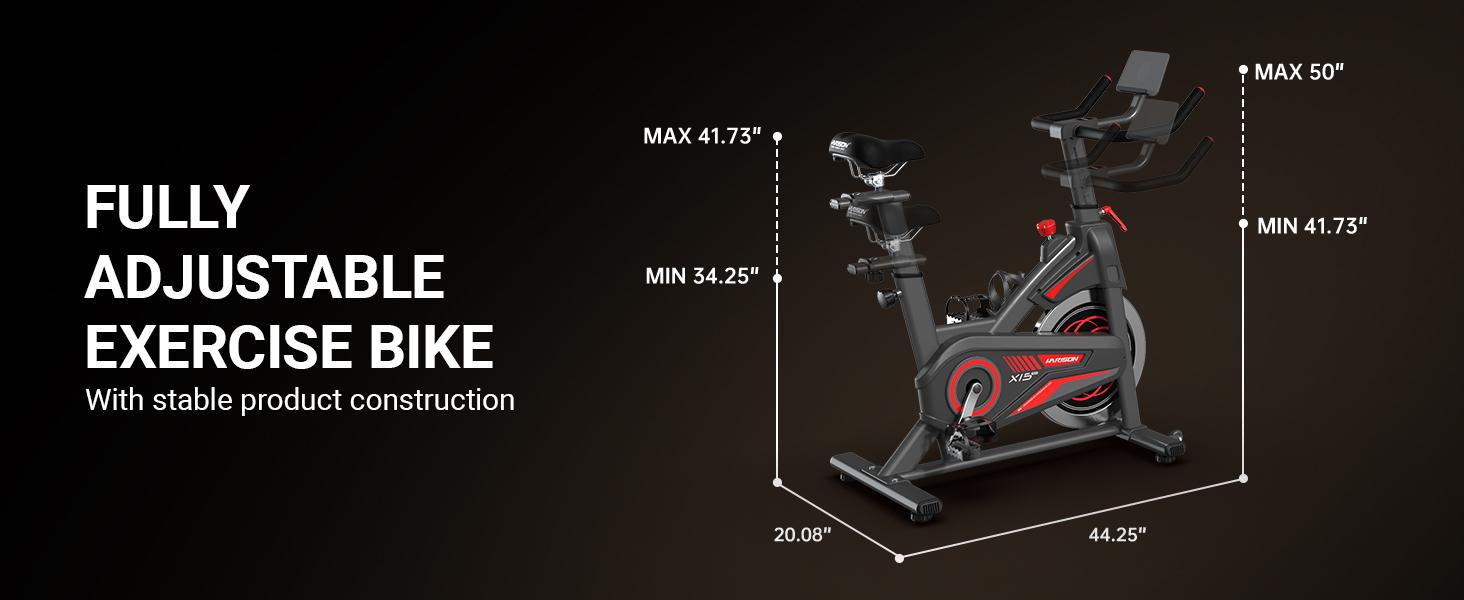 HARISON Bluetooth Magnetic Exercise Bike for Home Gym, 320LBS Heavy Duty Indoor Cycling Bike (TKHR-X15) minigym equipment manufacturer suitable men HARISON Bluetooth Magnetic Exercise Bike for Home Gym, 320LBS Heavy Duty Indoor Cycling Bike (TKHR-X15) minigym equipment manufacturer suitable men