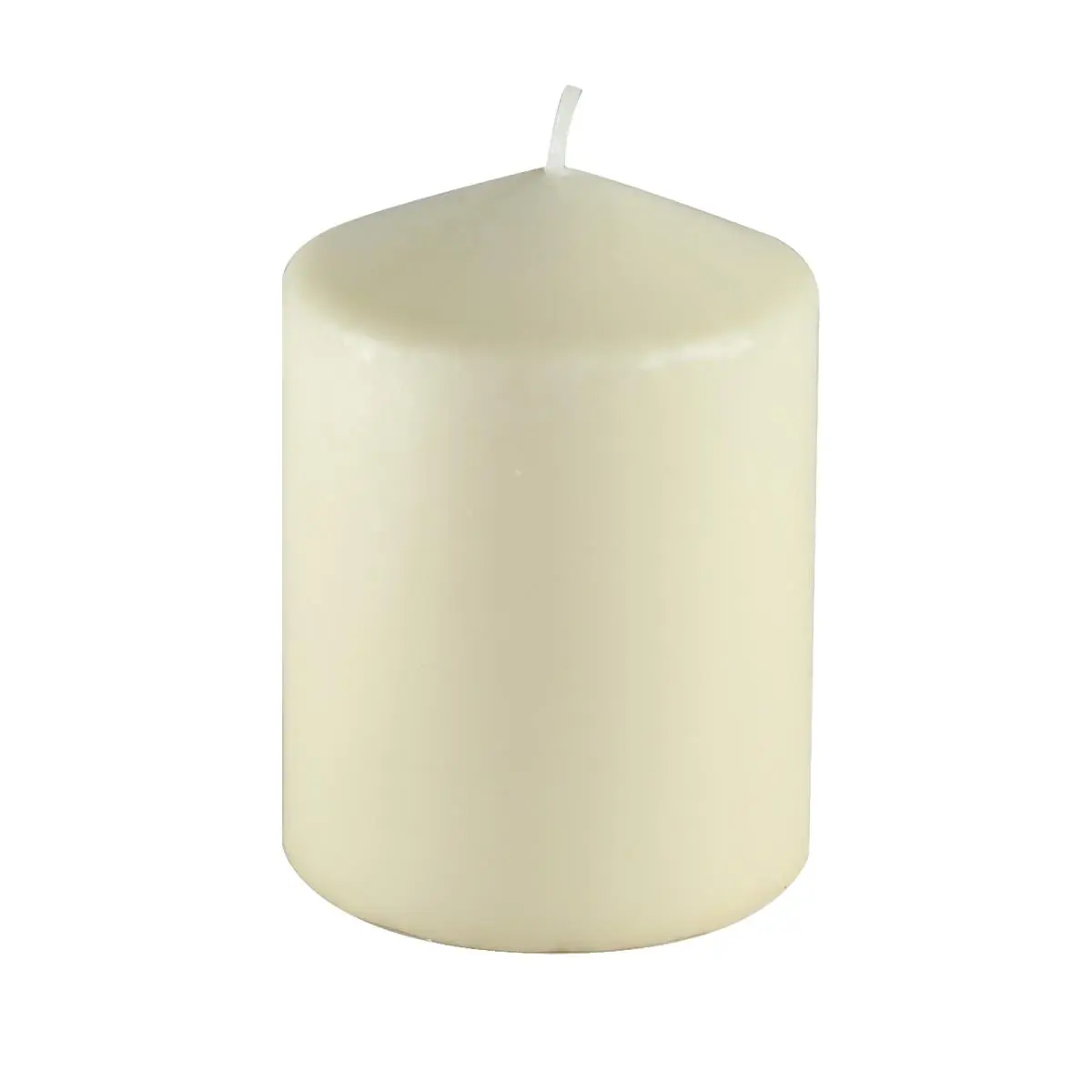 CPZ-3P34I-4 Drip-Resistant 3x4 in. Pressed & Over-Dipped Ivory Pillar Candles - 12-Piece Home Decor Pack (3 Sub-Packs)