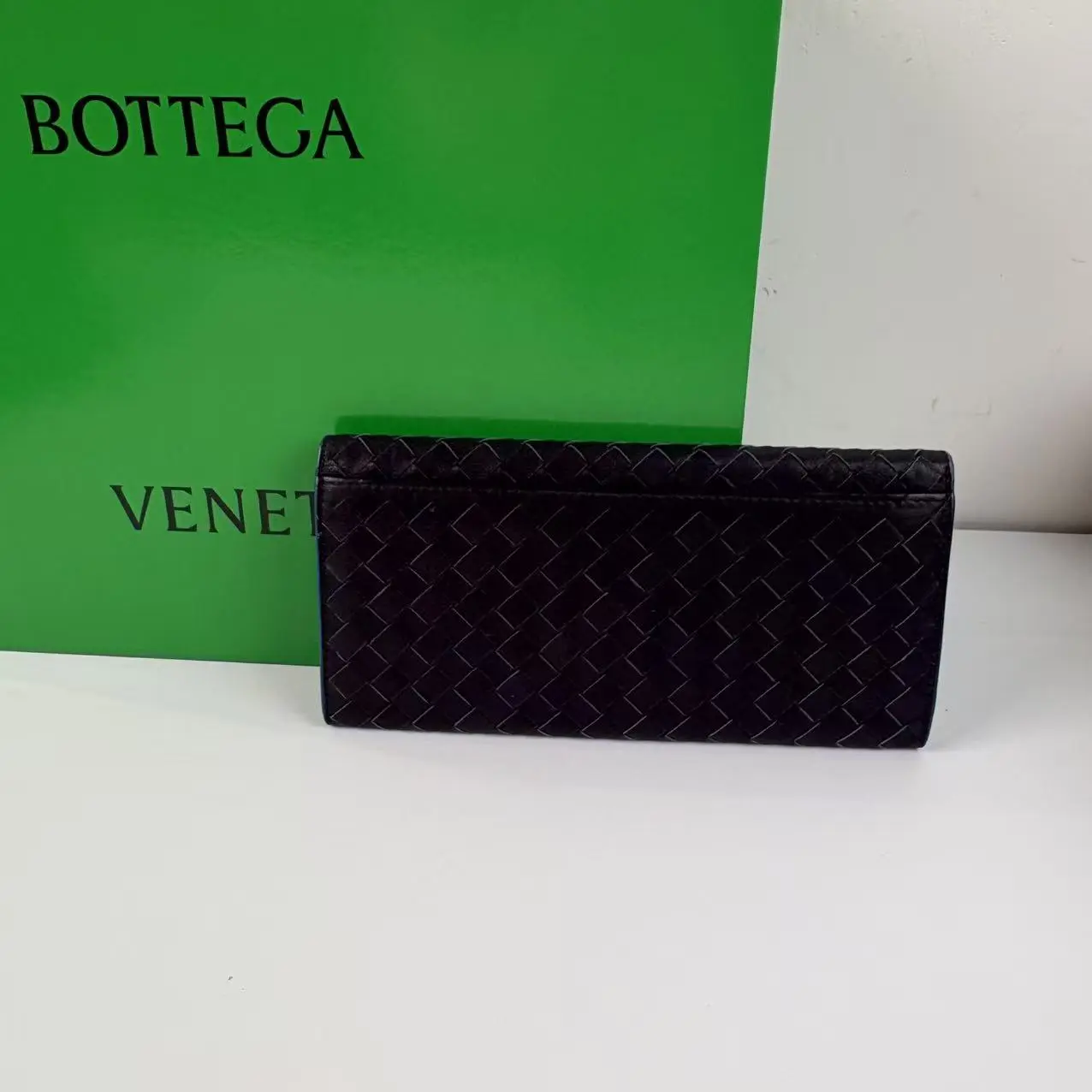 Pre-owned BOTTEGA VENETA Intrecciato Bi fold Long Wallet