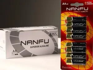 Nanfu 1.5V AA Alkaline Batteries 8 in Blister Pack - Superior Alkaline Performance, Long Lasting, High Quality, Factory-Owned Brand