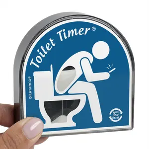 Katamco Toilet Timer - Unique 5-Minute Sand Timer with Fun Design & Guick Message for Family and Gifts Kitchen Utensils