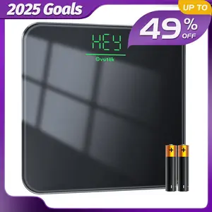 OVUTEK Bathroom Scale for Body Weight, Highly Accurate Digital Weighing Machine with LED Display, 400lb Healthcare Weight Scale Weighing