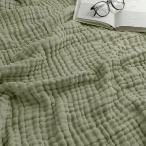 Adult Muslin Blanket in Sage