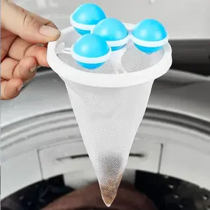 3 pieces/washing machine hair filter - floating lint trap, no power required, commercial cleaning, laundry mesh bag, durable material, easy to use, suitable for household laundry, ideal for all users