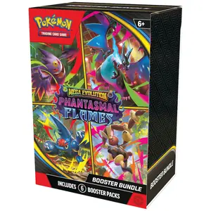 Pokemon TCG: Mega Evolution Phantasmal Flames - Booster Bundle (6 Packs)