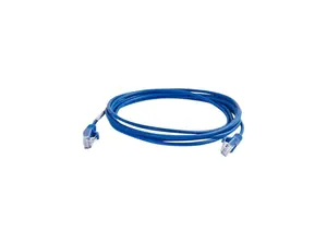 C2G 01071 Cat6 Cable - Snagless Unshielded Slim Ethernet Network Patch Cable, Blue (6 Inches)