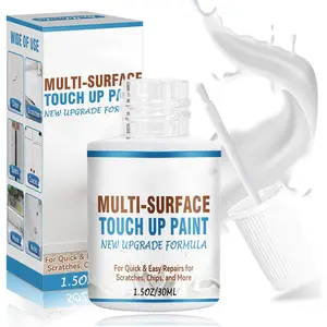 White Touch Up Paint, Furniture Cabinets Wall PaintPen, Multi-Surface Touch Up Pen, Quick-Dry White Porcelain Paint for Scratches and Spots on Dresser, Door, Floor, Appliance and Bathtub 1 Fl Oz