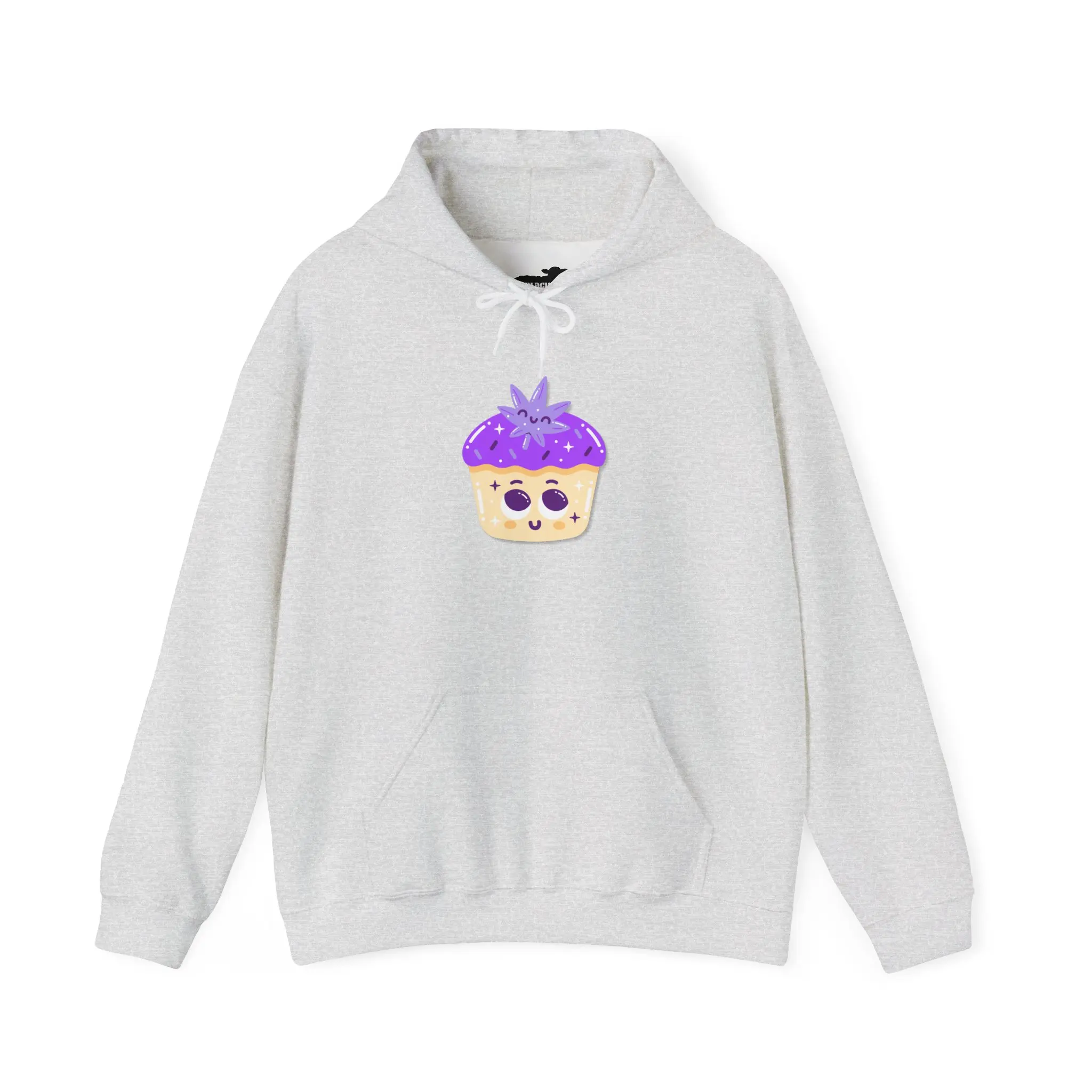 Cannabis Cupcake Hoodie, Marijuana Leaf Sweatshirt, Weed Pot Brownie Jumper, 420 Bakery Pullover, Stoner Gift Apparel