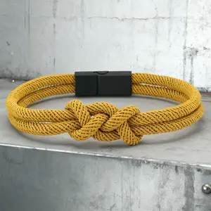 New 2026 New Unique Handmade Men Bracelet 6 Colors Available A Grade 4mm String Wish Fabric Wrap Braslet Bangle Lucky Red Thread Braclet Gift for love