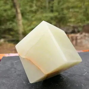 large Golden Calcite cube