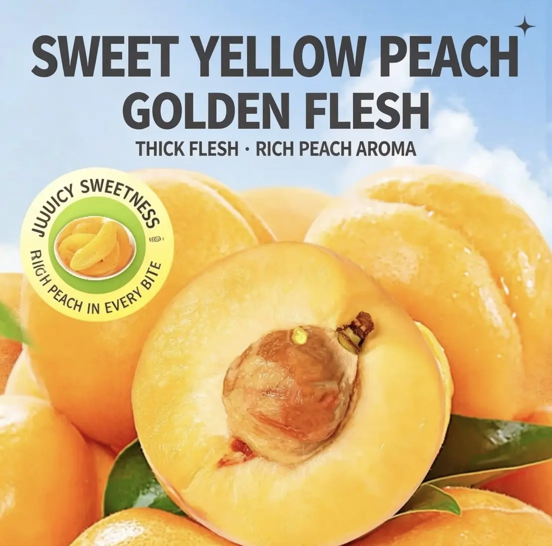 3-Pack Chewy Dried Yellow Peaches Snack - Blue Raspberry Limeade, Specialty Sour Flavors, High Dietary Fiber, No Artificial Preservatives, On-the-Go Better-For-You Dried Fruit Treat