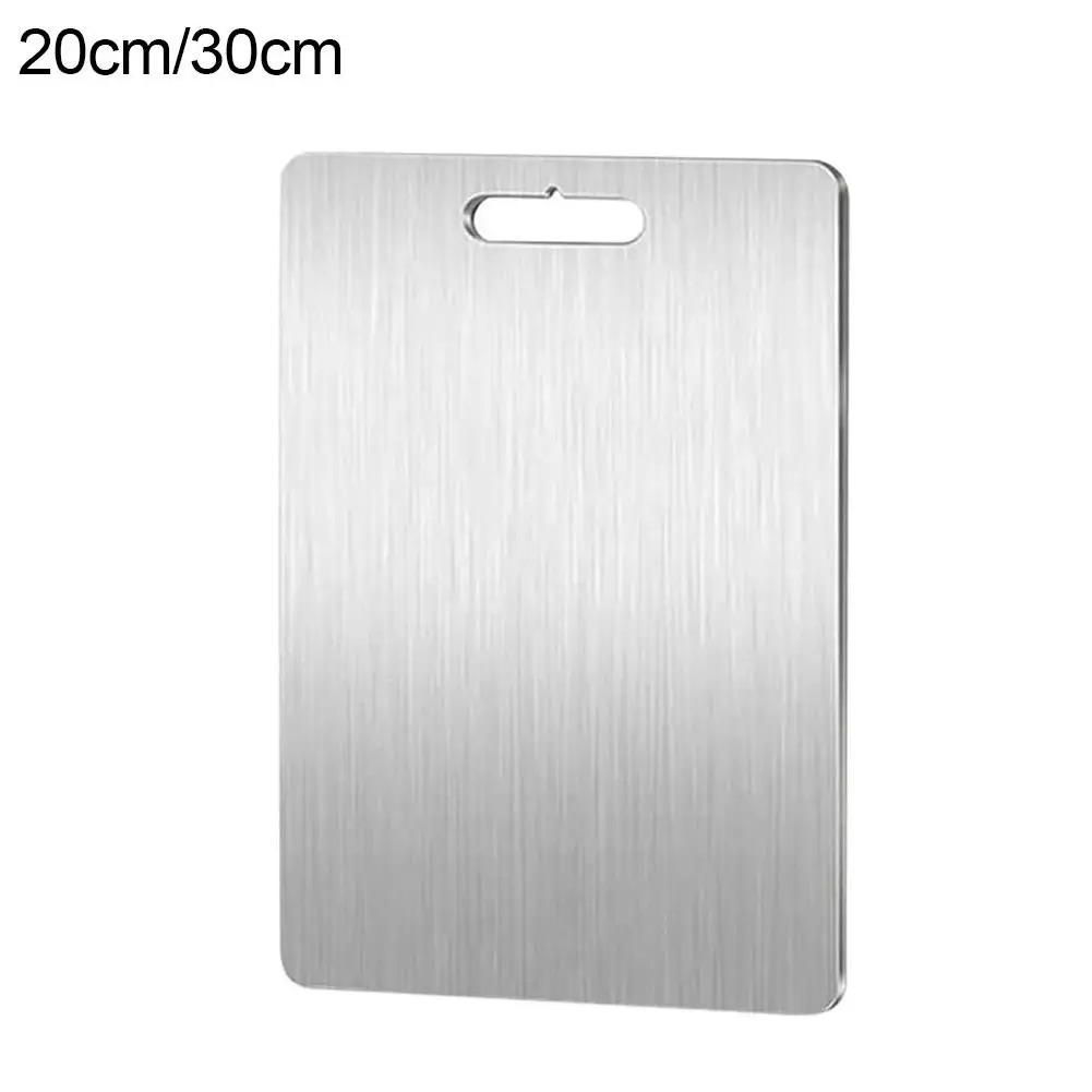 Stainless Steel Cutting Boards Dishwasher Safe Kitchen Boards Antibacterial Kitchen Fruit Vegetable Meat Chopping Cutting Board