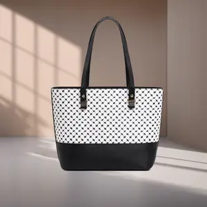Keffiyeh Pattern PU Leather Tote Bag