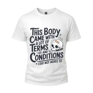 Funny Sarcastic Quote Skull Letter Print T-shirt Men Women Unisex Oversized Casual Top Harajuku Streetwear Outfit Sweet Wear Graphic Tee Black Shirt White Top Trendy Y2K Retro Humor Apparel