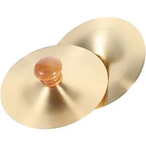 Mini Finger Cymbals Pair 2.75 Inch Percussion Instrument for Dance Performances Cultural Events and Party