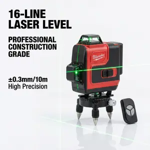 Milwaukee 16-Line Laser Level 12V M12 For Walls Floors And Construction Use