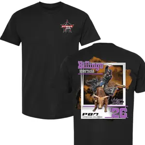 Billings Montana PBR 2026 Bull Riders T-Shirt, Professional Bull Riding Rodeo Graphic Tee, Western Cowboy Event Shirt, Vintage Rodeo Style Apparel for Men Women Fans