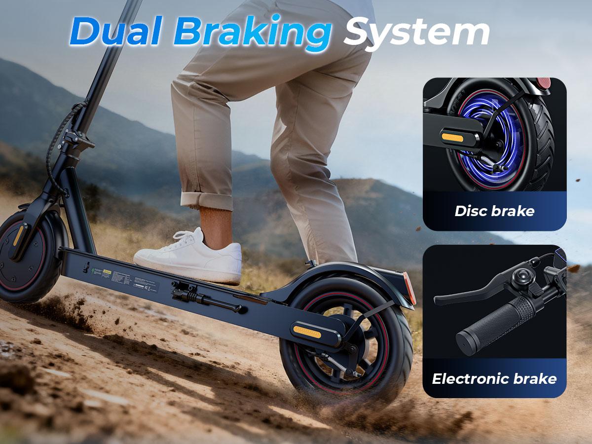 Foldable Lightweight Electric Scooter for Adults – 500W Peak Motor, 21/23 Miles Range, 18/21 MPH, 8.5" Tire & Drum Brake, App Control for Daily Commuting